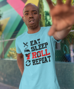 Eat Sleep N Roll (Light)  T-Shirt
