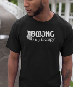 Boxing is Therapy (Dark) Tshirt
