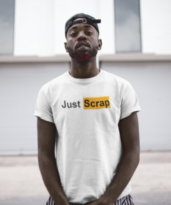 Just Scrap! on Light T-shirt